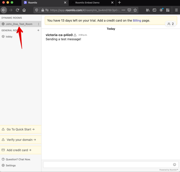 roomlio dynamic app room