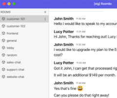 Roomlio desktop and mobile apps