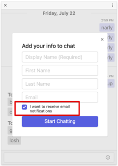 allow email notifications