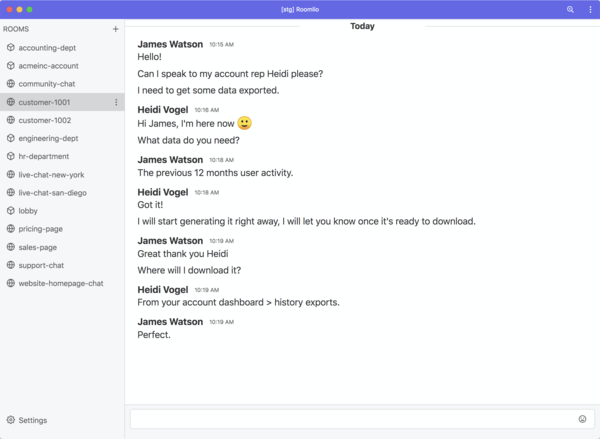 chat for work from home app